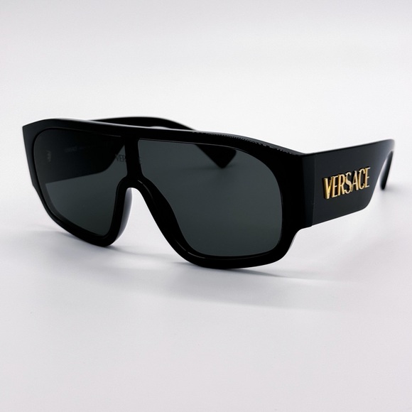 NEW VERSACE VE4439 GB1/87 OVERSIZED MOD 4439 BLACK VE4439 GB187 WOMEN SUNGLASSES main image 8